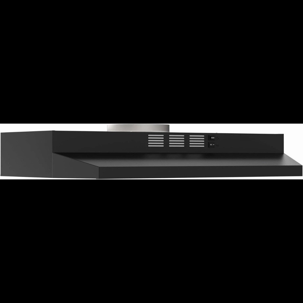 FIREGAS Black Range Hood 30 inch Under Cabinet, Ducted/Ductless Convertible Hood